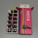 MEFA 23 Pcs Fall Gel Nail Polish Kit - 20 Colors Winter Gold Orange Yellow Glitter Soak Off Nail Polish Brown Gel Nail Polish Set with Glossy & Matte Gel Top Base Coat Nail Art Manicure DIY Salon Gift