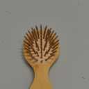 Natural Bamboo Brush, Mini Paddle Detangling Hairbrush Portable Bamboo Bristles Scalp Massage Comb Anti-Static Pocket Size Wooden Travel Hair Brush for Women & Men & Kids Thick/Thin/Curly/Dry Hair