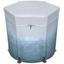 Bestway SaluSpa Glacial Dip Cold Plunge Recovery Ice Bath Pod 1-Person (35.5" x 31.5") | Round Cold Plunge Tub