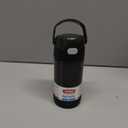 THERMOS FUNTAINER Water Bottle with Straw - 12 Ounce - Kids Stainless Steel Vacuum Insulated Water Bottle with Lid, Black