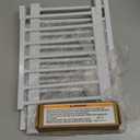 Metal Dog Gate for Small Dogs, 17"- 44" Adjustable Extra Wide Gate to Step Over, 10'' Tall Short Dog Pet Gate with 4 Extension Kits, Pressure Mounted Indoor Outdoor Pet Gate for Doorways & Stairs