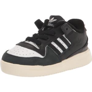Adidas Originals Unisex-Baby Forum Low Elastic Lace Black/White/Cream White 7