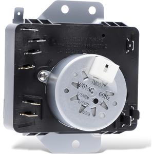 W10186032 WPW10186032 Dryer Timer Compatible with Kenmore Dryer Timer 7MKGDS400DW0 11075102311 11065132411 110C65132411 110C72442511 11062342510, Replacement WPW10186032VP 162-412-1, 120VAC 60Hz