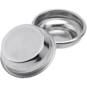 Stainless Steel Filter,Coffee Machine Accessories,UltraFine filtration Basket, Double Cup Coffe Strainer, Forcing Multihole leach Strainerfor Espresso Maker, Home Office