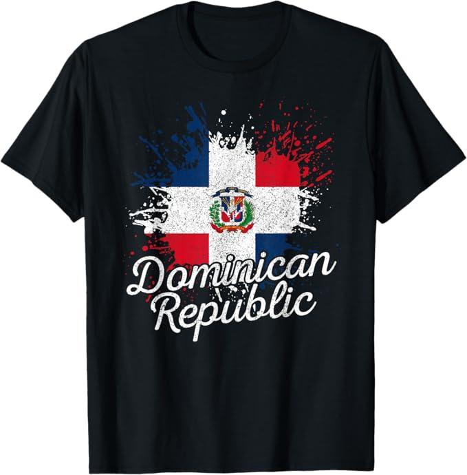 Dominican Republic Apparel Co. Dominican Republic Patriotic Dominican Flag T-Shirt, M