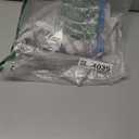 AWERT No Hook Shower Curtain with Snap in Liner Blue Marble Shower Curtain and Liner Set Double Layers Waterproof Fabric and See-Through Top Window Bathroom Decorative 71x83inch