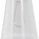 Aspen Creative 32668-6A, Empire Clip-On Chandelier Lamp Shade, White, 2 1/2" Top x 4" Bottom x 5" Slant Height, Set of 4