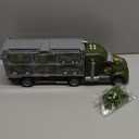 JOYIN 25 in 1 Military Kids Truck Toys for Age 3+, Toddler Boy Toys, Army Men Tanks Set with Soldier Men, Mini Battle Cars in Carrier Truck with Lights and Sounds, Gifts for Grandkids