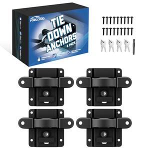 Forccord Custom Fit for Tie Down Anchors Ford F150 F250 F350 & Raptor 2025 2024-2015 (Include Lightning) Truck Bed Tie Downs Car Accessories Replace# FL3Z-99000A64-B Bed Tie Downs for Truck- Only 3 Pack