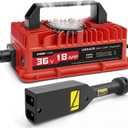EPOWREY 18 AMP 36 Volt Golf Cart Battery Charger for EZGO TXT with D Style Plug