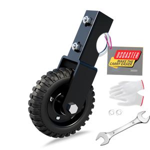 Gate Wheel 6inch Black Under Mount Farm Gate Caster to Prevent Dragging for Chain Link Fence Sliding Gate Casters 330lb Capacity(Black, Pack of 1)