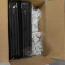 ROJASOP Portable Closet Wardrobe Closet for Hanging Clothes with 6 Storage Shelves, 1 Hanging Rod and 4 Pockets, Clothes Organizer and Storage Wardrobe Free Standing Closet for Bedroom, Black