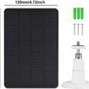 Solar Panel for Bird Feeder Camera, 3W Continuously Power Supply for Your Bird Feeder Camera, Type-C Plug