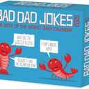 Willow Creek Press, Bad Dad Jokes 2026 Desk Calendar, 6.18'' X 5.43'', Daily Calendar with Adhesive Binding