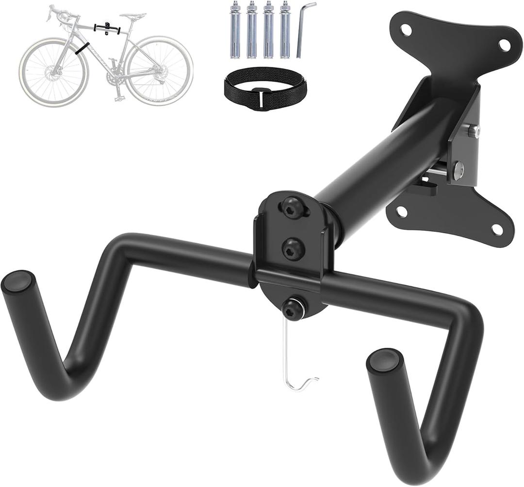 Bike Hangers - Wall & Horizontal Mount, Garage & Vertical Bike Storage with Hooks
