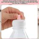 70pcs Cute Keyboard Stickers for Long Nails, Soft Silicone Raised Key Board Cover with Letters for Type Long Nail Art Reusable Keypad Bubbles Skins for Women Desktop Computer