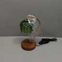 Green Candle Warmer Lamp with Timer, Christmas Gifts, Dimmable Flower Candle Lamp Warmer, Vintage Birthday Gifts for Women, Mom, Female Friend, Aromatic Candle Light for Yankee Candles