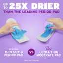 Poise Ultra Thin Incontinence Pads & Postpartum Pads for Bladder Leaks, 6 Drop Ultimate Absorbency, Long Length, 26 Count