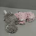 2 Pcs Chenille Dog Hand Towel Fuzzy Dog Towel Absorbent Microfiber Soft for Bathroom Kitchen Washstand (Grey Pink)