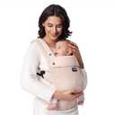 Momcozy Baby Carrier - Ergonomic, Cozy and Lightweight Carrier for 7-45lbs, Effortless to Put On, Ideal for Hands-Free Parenting, Enhanced Lumbar Support, Purehug for Infant to Toddler, Air Mesh-Pink
