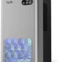 ToLife Dehumidifiers for Home, 1000 sq.ft Dehumidifier for Basement Bedroom Bathroom with 95 OZ Water Tank, Auto Shut Off 7 Colors LED Light, Silver