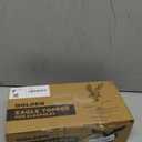 PPQ Gold Flag Pole Eagle Topper 11", Gold Ball Topper 3",1/2"-13 Threaded Screw w/Hexnut, Fits for Most Telescoping & Sectional Flagpoles(20/25/30FT)