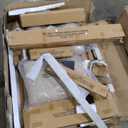 Signature Design by Ashley Skempton 3 Piece Counter Height Dining Set, Includes Table and 2 Barstools, Cushioned Seats, Wood, Whitewash