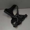 Eagloo Dog Harness Medium Sized Dog, No Pull Service Vest with Reflective Strips and Control Handle, Adjustable and Comfortable for Walking, No Choke Pet Harness with 2 Metal Rings, Black, M