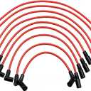 Spark Plug Wire Set 9718Q Compatible with Chevrolet GMC Cadillac C1500 C2500 C3500 K1500 K2500 K3500 Express Savana Suburban Tahoe Yukon Replaces 88862381 35-8150