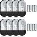 Sanjie Door Alarms When Opened,Door Window Alarm Sensors for Kids Safety/Home Security/Pool/Garage/Dementia/Toddler/Travel Security,Easy to Install,Volume Control/Loud Alert,Long Battery Life,8 Pack