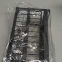 Sinnsally Kitchen Sponge Holder,2 Tier Sink Caddy Organizer with High Brush Holder,Stainless Steel Sink Box Dish Scrubber Holder,Soap Tray for Kitchen Counter Accessories & Storage Rack (Black)