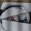 Snowman Greetings Set of 4 Ceramic Dinner Plates  Capture winters wonder with cheerful snowmen, festive scarves, and snowy blue backdrops perfect for Christmas meals 11"