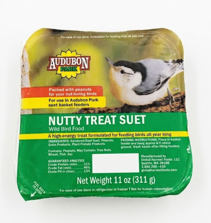 Audubon, Nutty Treat Suet, Wild Bird Food, Pack of 4