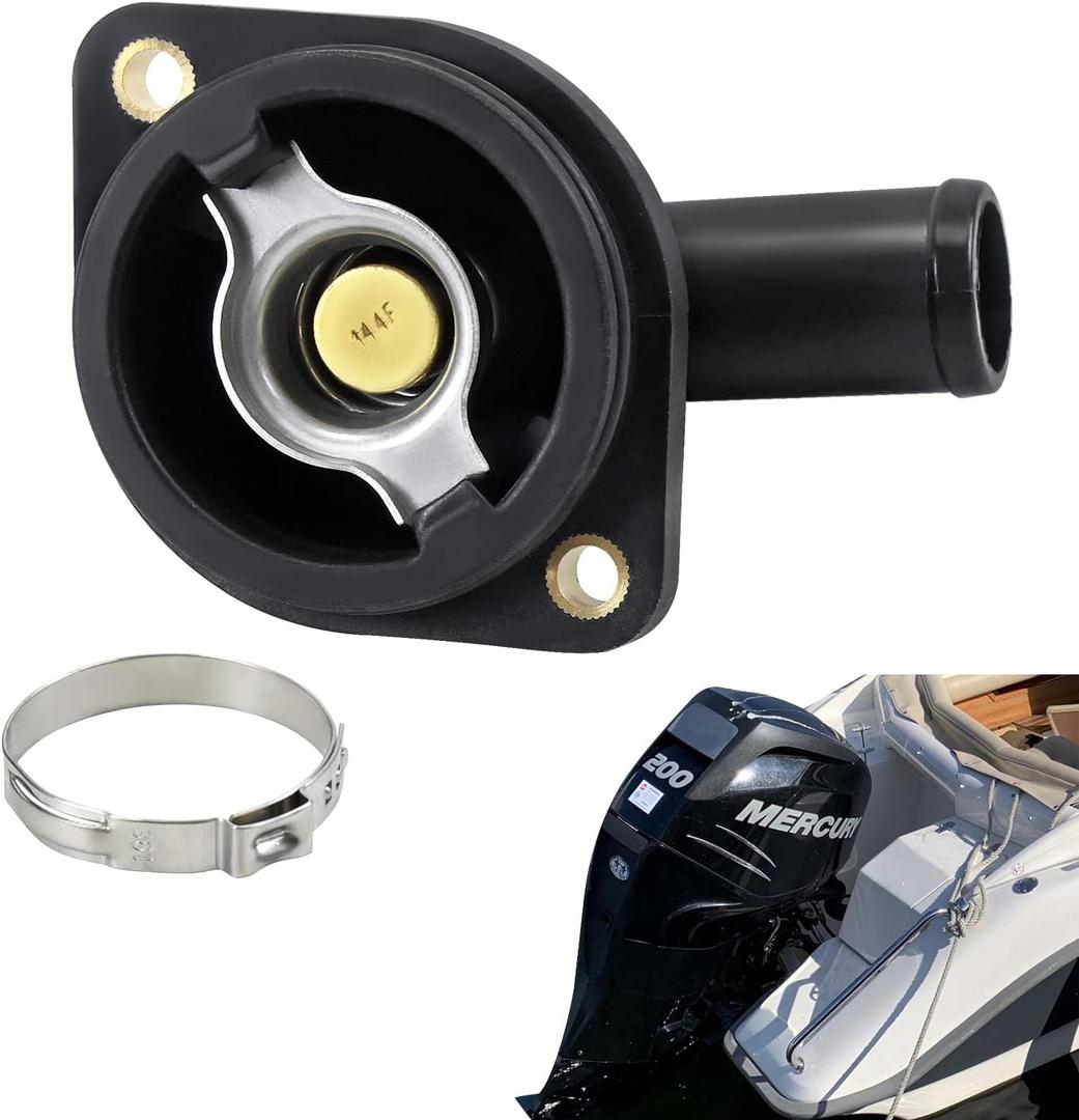 Thermostat Housing Assembly Compatible with Mercury Marine 135-300 HP Outboard Motors 892864T04 8M0174561 Sierra 18-3631 Boat Engine