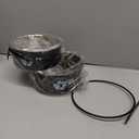 Dog Kennel Water Bowl Hanging, Shine Me 2 Pack 34oz & 25oz Nonslip Stainless Steel Dog & Cat Food and Water Feeder Bowls Mounts to Wire Crates Cages Kennels