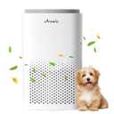 Air Purifiers for Home Large Room Bedroom Up to 1800Ft², Avamia H14 HEPA Air Purifier for Pets with Laser Air Quality Sensor and Sleep Mode, Air Filter Cleaner for Dust, Smoke, Pets Hair, Odor, Pollen