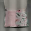 Yoofoss Pack and Play Sheets Girl 2 Pack, 38x26 Mini Crib Sheets Fitted for Baby Compatible with Graco Pack n Play Mattress,Ultra Soft Breathable Microfiber Pink Floral