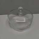 Handmade Sturdy Glass Cake Dome, Cake Cover Lid, Cake Stand Topper, Glass Dome Cloche, Glasss Cloche (clear, 8"x5.5")