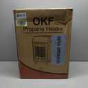 Kohree Propane Heater, 18,000 BTU Portable LP Gas Heater with ODS & Tip-over Protection, 3 Setting Tank Heaters for Patio, Garage, Camping, Heating Up to 450 Sq. Ft, Gas Regulator & Hose (Black)