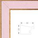 Suede 12x24 Frame - Single Frame, Christmas Elegant Pink 12 x 24 Poster Frame, 12x24 Picture Frame for Artwork Puzzles Photos and Movie Posters