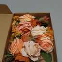 Wedding Cake Topper Flowers 3 Piece, Pre-made Flower Cake Decorations Cake Topper Artificial Rose Flowers for Wedding Cake Christening Birthday Baptism Baby Shower Party Home Decor
