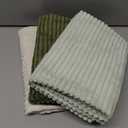 MIULEE Boho Farmhouse Sage Green Throw Pillow Covers 18x18 Inch Set of 4 Mordern Nordic Cushion Covers Soft Corduroy Spring Home Decor for Couch Bed Sofa Living Room Forest Green