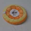 ANWA Adjustable Cat Cone Collar Soft, Cute Cat Donut Collar After Surgery, Kitten Recovery Cones to Stop Licking (Medium, Orange)