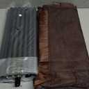 Extra Large Pool Storage Bin, Metal Rolling Float Swimming Equipment Holder Organizer Cart with Mesh, Brown XL