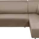 NAISI Couch Cover L Shape 2 Pieces Sofa Cover Soft Stretch Slipcovers with 2pcs Pillowcases Furniture Protector Sectional Couch Covers 3 Seater + 3 Seater(Tan)