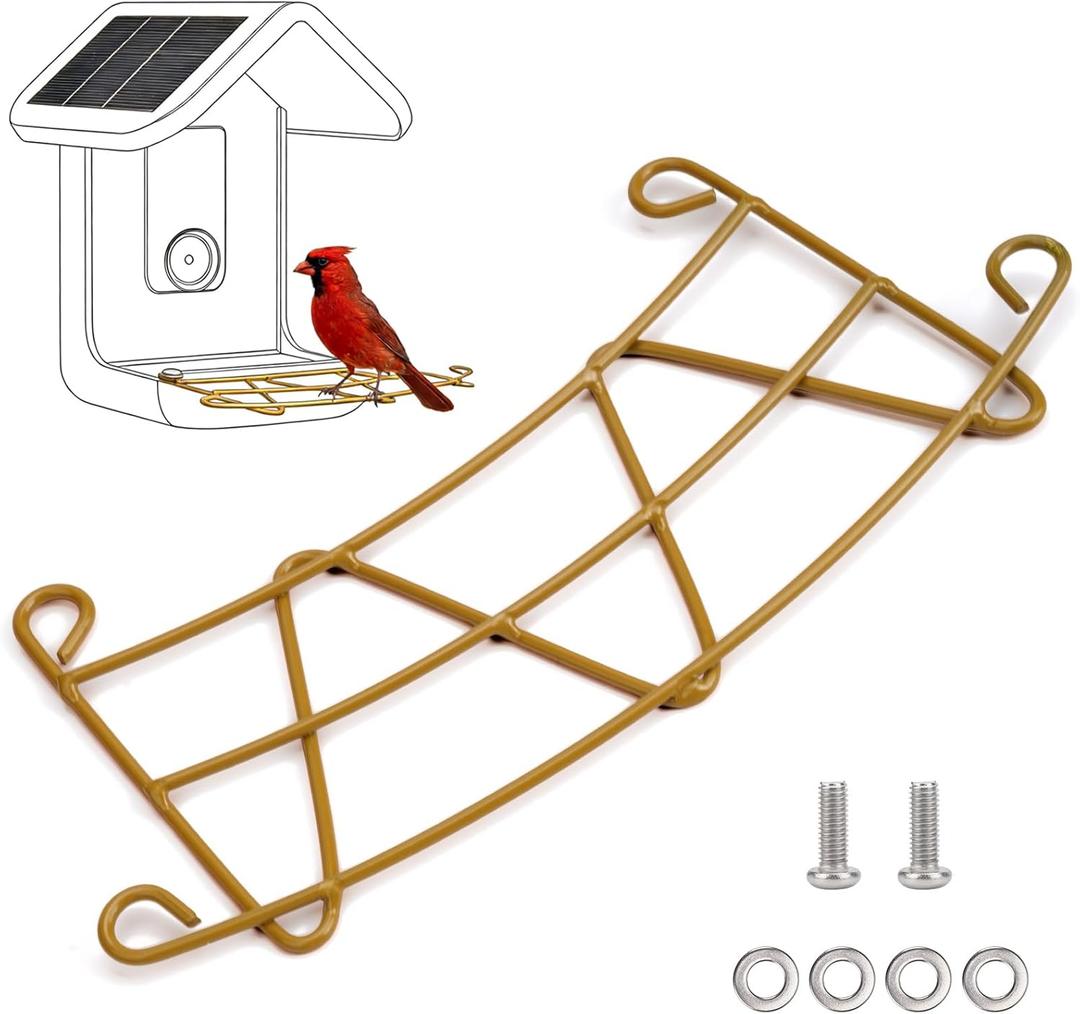 Perch Extender for Bird Buddy Smart Bird Feeders, Durable BirdBuddy Add-on Accessory in Metal