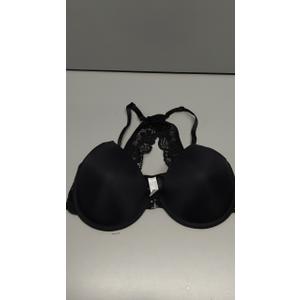 Joktty Front Closure Bras for Women, Black, 80D/36D