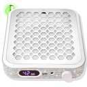 Nail Dust Collector, Rechargeable Dust Collector Nail Tech, Powerful Vacuum Fan Vent Dust Collector Extractor Dust Suction Machine for Acrylic Nails Polishing, Nail Salon&Home, White