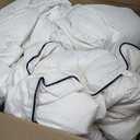 Queen Size Down Comforter,Medium Weight All-Season Duvet Insert with 8 Loops,Luxury Bedding Comforter, White,90"x90"