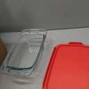 Pyrex Easy Grab 4-Pack Glass Baking Dish Set (1.5QT, 2QT, 3QT, 8"x8") with BPA-Free Lids, Rectangular Bakeware Set, Dishwasher, Microwave, Freezer & Pre-Heated Oven Safe